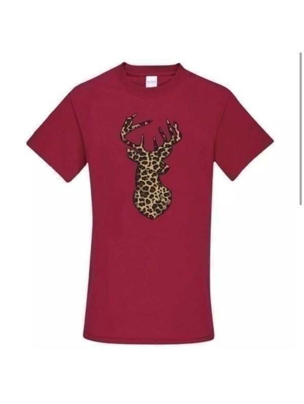 NEW! Southern Couture Leopard Deer Head T-Shirt XXL